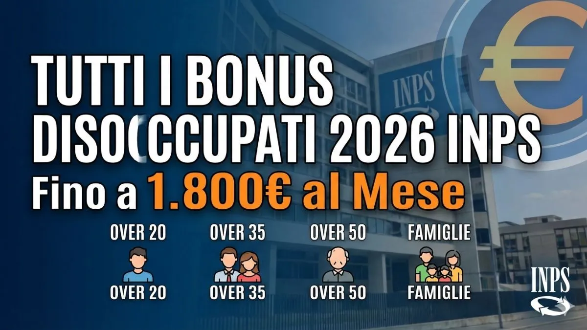 Tutti i Bonus Disoccupati 2026 INPS